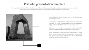 Customized Portfolio Presentation Template-One Node
